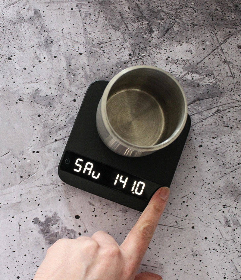 Coffee scales control