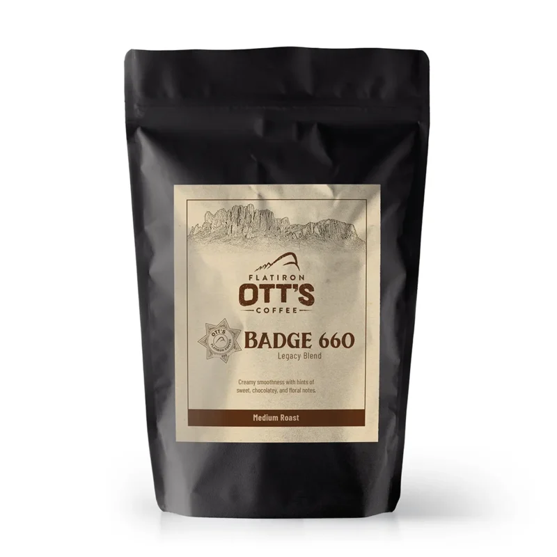 Ott's Flatiron Badge 660 Legacy Blend Whole Bean Coffee_1c