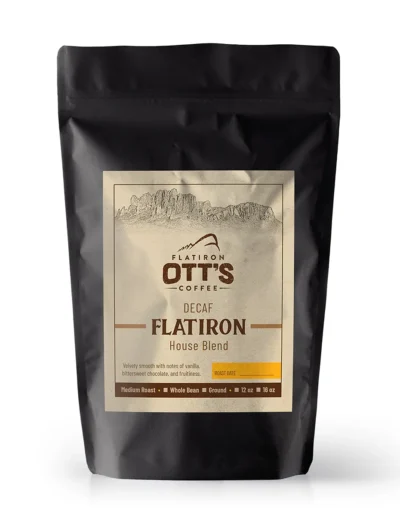 Ott's Flatiron Decaf Whole Coffee Beans