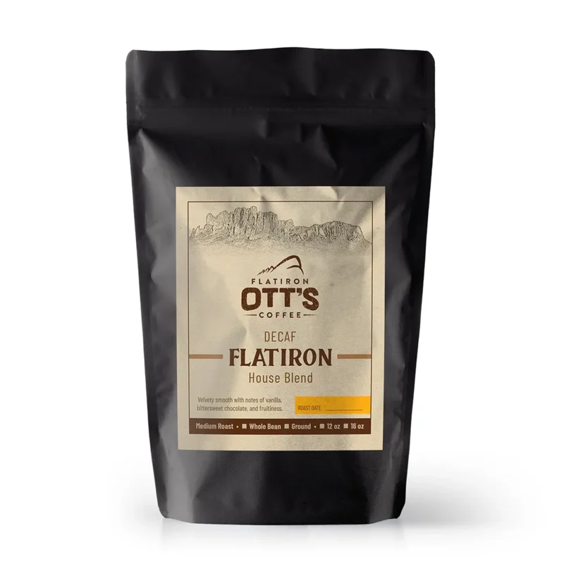 Ott's Flatiron Decaf Whole Coffee Beans