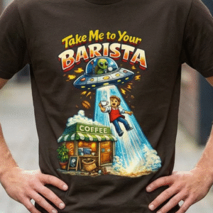 Coffee Tee — "Take Me To Your Barista" Graphic Unisex T-Shirt