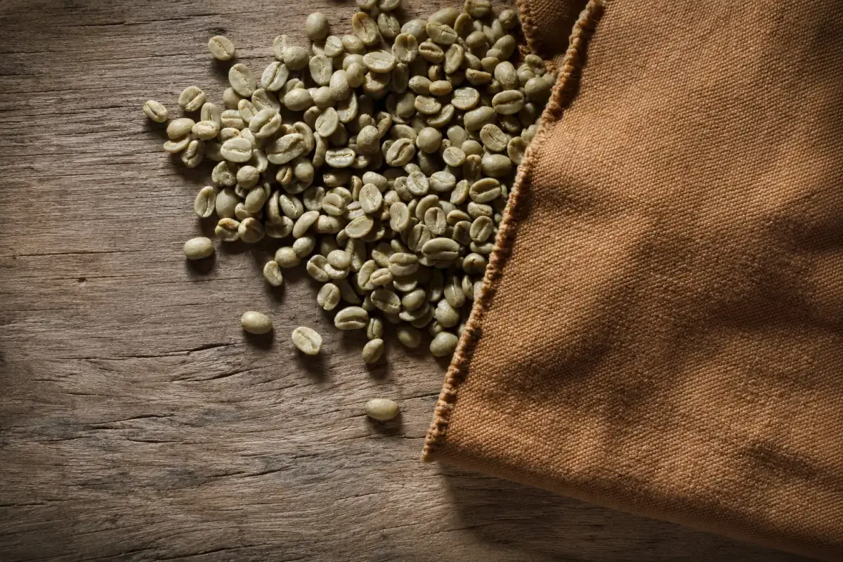 Green Coffee Beans Ready for Export Green coffee beans sorted and prepared for export
